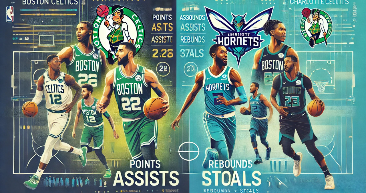 boston celtics vs charlotte hornets match player stats
