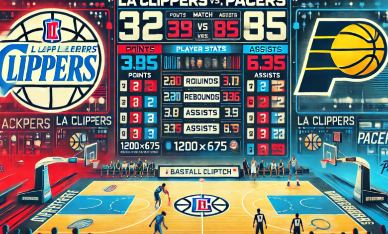 la clippers vs pacers match player stats