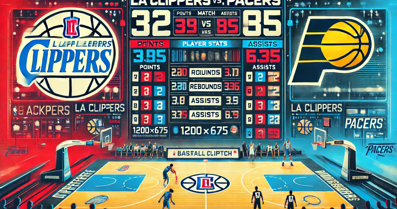 la clippers vs pacers match player stats