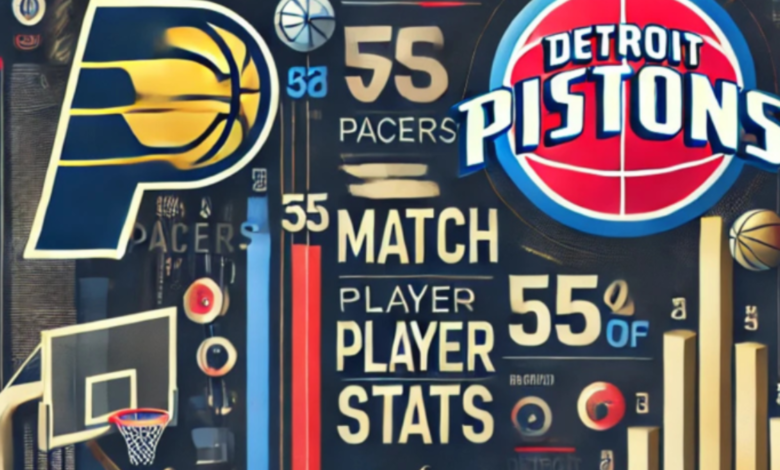 pacers vs detroit pistons match player stats