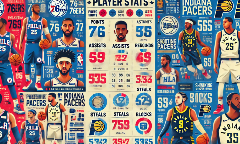 76ers vs pacers match player stats