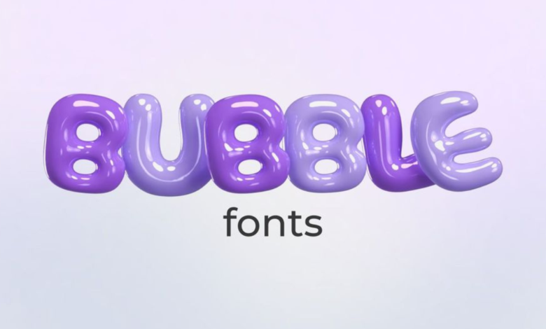 bubble font