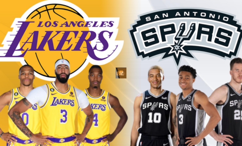 san antonio spurs vs lakers match player stats