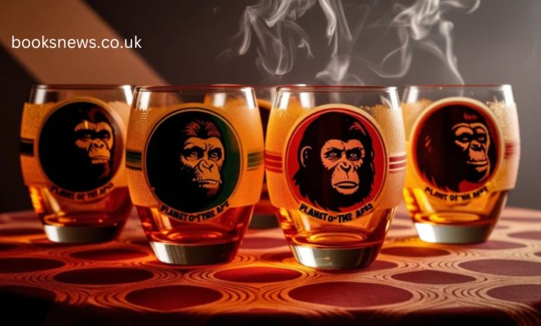 planet of the apes drinking glasses 1970s