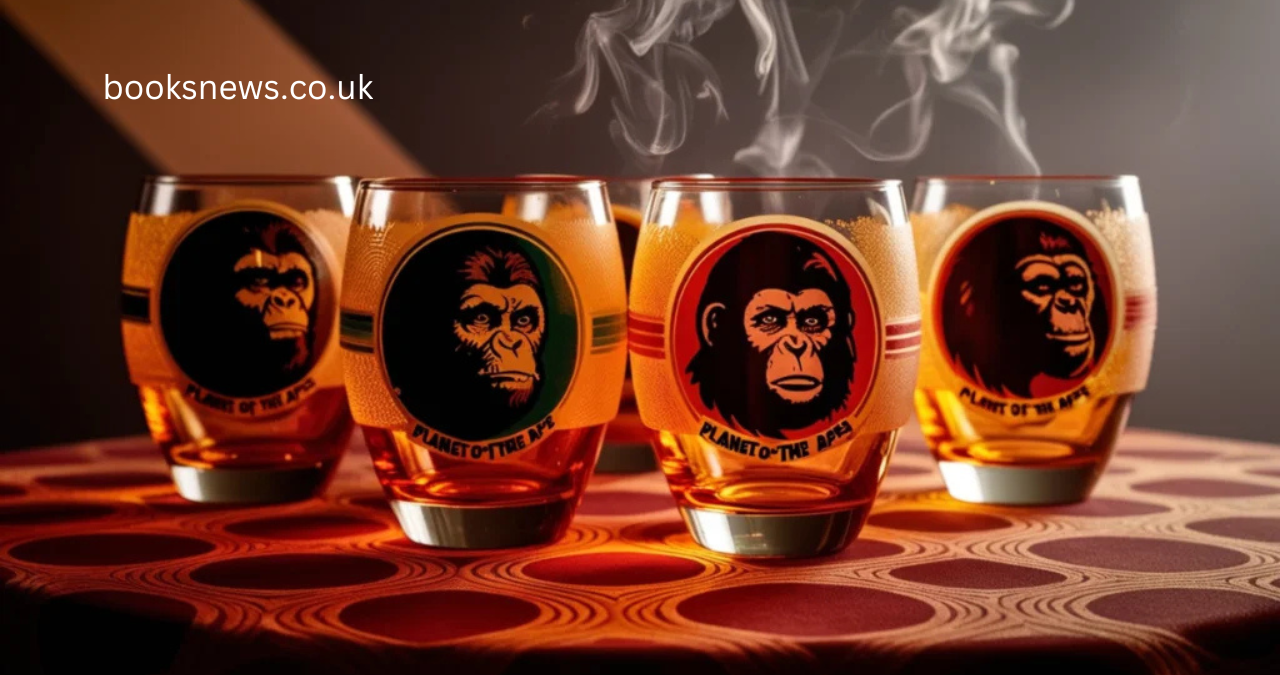 planet of the apes drinking glasses 1970s