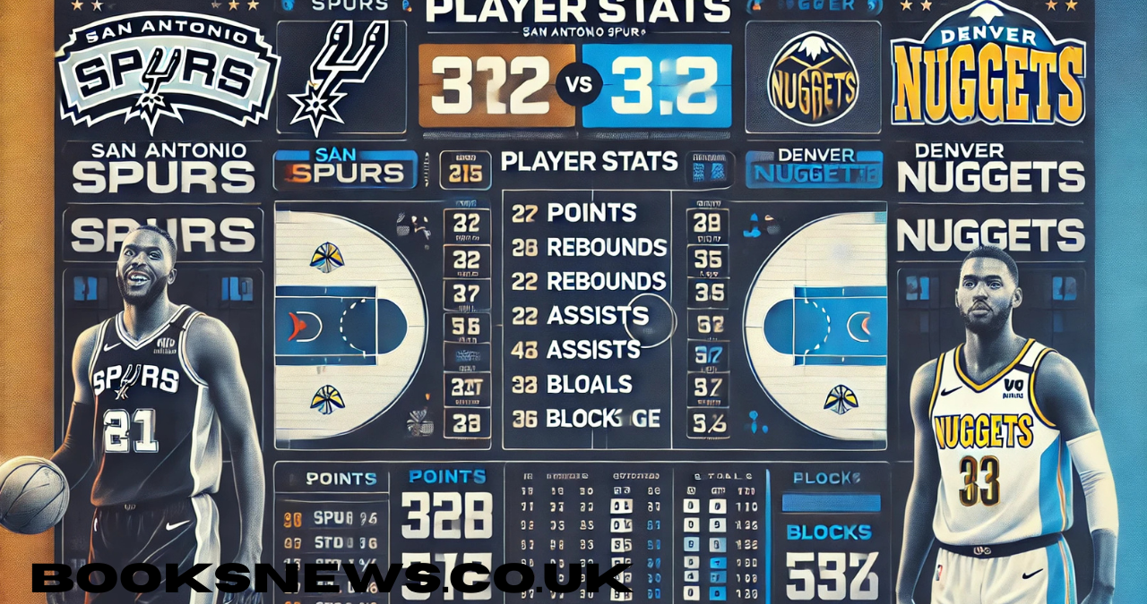 san antonio spurs vs denver nuggets match player stats