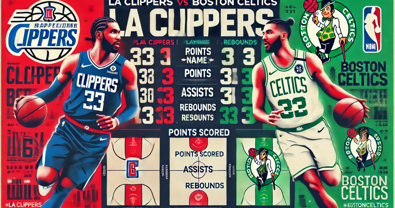 la clippers vs boston celtics match player stats