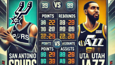 san antonio spurs vs utah jazz match player stats